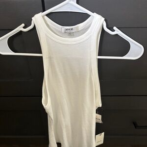 NWT AGOLDE Rianne High Neck Racerback Bodysuit